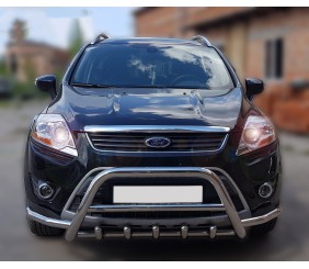 Кенгурятник з вусами WT003 (нерж.) для Ford Kuga 2008-2013 рр