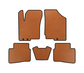 Килимки EVA (2008-2012, Помаранчевий) для Kia Forte 2008–2024 рр