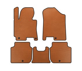 Килимки EVA (2012-2016, Помаранчевий) для Kia Forte 2008–2024 рр