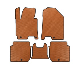 Килимки EVA (2016-2018, Помаранчевий) для Kia Forte 2008–2024 рр