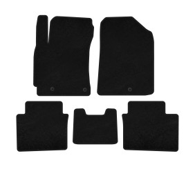 Килимки текстильні Classic (2018-2021, Чорний) для Kia Forte 2008–2024 рр