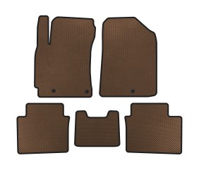 Килимки EVA (2018-2021, Коричневий) для Kia Forte 2008–2024 рр