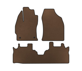 Килимки EVA (2 ряди, Коричневий) для Toyota Prius Plus