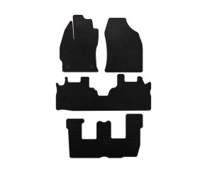Килимки EVA (3 ряди, Чорний) для Toyota Prius Plus