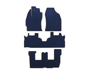 Килимки EVA (3 ряди, Синій) для Toyota Prius Plus