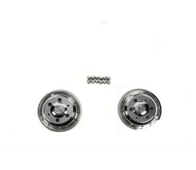 Передні ковпаки з нержавійки ОЕМ (2 шт) для Iveco Daily 2014- рр