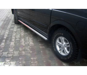 Бічні труби (2 шт., нерж) для SsangYong Action 2005-2018 рр