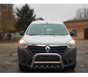 Кенгурятник WT003 (нерж) для Dacia Lodgy 2012-2022 рр