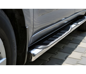 Бічні труби (2 шт, нерж) для Iveco Daily 1999-2006 рр