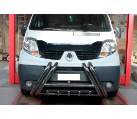 Кенгурятник F1-01 (нерж.) для Opel Vivaro 2001-2015 рр