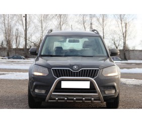 Кенгурятник WT003 (нерж) для Skoda Yeti 2009-2017 рр