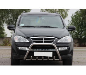 Кенгурятник WT004 (нерж) для SsangYong Kyron 2005-2014 рр