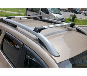 Перемички на рейлінги Skybar V1 (2 шт) Сірий для Renault Duster 2024- рр