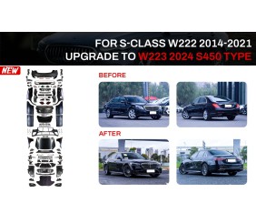 Комплект рестайлінгу в W223 AMG Line (з дверними ручками і вставками) для Mercedes S-сlass W222 2013-2022 рр