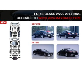 Комплект рестайлінгу в W223 Maybach (з дверними ручками і вставками) для Mercedes S-сlass W222 2013-2022 рр