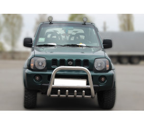 Кенгурятник F2-01 (нерж) для Suzuki Jimny 1998-2018 рр