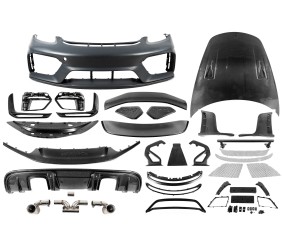 Комплект обвісів GT4RS (ABS -2026 Карбон) для Porsche Boxster/Cayman 982 (718) 2016- рр