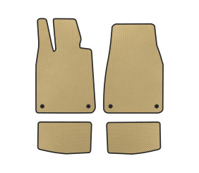 Килимки EVA (2021-, бежевий) для Porsche Taycan 2019- рр