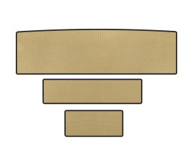 Килимок в багажник EVA (Бежевий) для Cadillac Escalade 2014-2020 рр