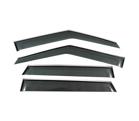 Вітровики з хромованим молдингом Niken Luxury (4 шт) для Range Rover Evoque 2012-2018 рр