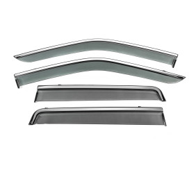 Вітровики з хромованим молдингом Niken Luxury (4 шт) для Land Rover Freelander II 2006-2014 рр