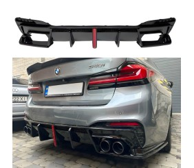 Задній дифузор з насадками (для M-Sport 2020-2023) для BMW 5 серія G30/G31 рр