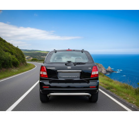 Задня дуга AK012 (нерж.) для Kia Sorento I BL 2002-2009 рр