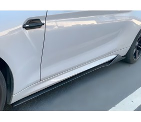 Накладки на пороги CS-Style (ABS) для BMW 2 серія F22/F23 2014-2021 рр