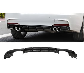 Дифузор заднього бампера під двосторонній подвійний вихлоп (для M-Sport, ABS) для BMW 3 серія F30/F31 2012-2019 рр