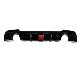 Дифузор заднього бампера під двосторонній одинарний вихлоп LED (для M-Sport, ABS) для BMW 3 серія E92/E93 2006-2013 рр