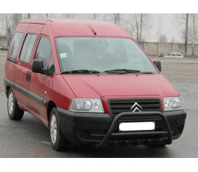 Кенгурятник WT003 Black (нерж) для Fiat Scudo 1996-2007 рр