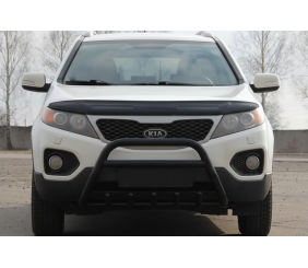 Кенгурятник WT003 Black (нерж.) для Kia Sorento II XM 2009-2014 рр