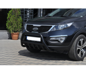 Кенгурятник WT003 Black (нерж.) для Kia Sportage 2010-2015 рр