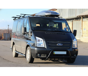 Кенгурятник WT003 Black (2006-2014, нерж.) для Ford Transit рр