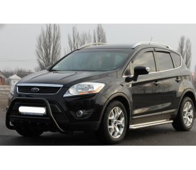 Кенгурятник WT003 Black (нерж.) для Ford Kuga 2008-2013 рр