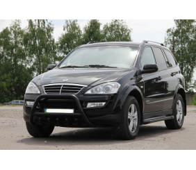 Кенгурятник WT003 Black (нерж) для SsangYong Kyron 2005-2014 рр