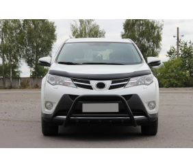 Кенгурятник WT003 Black (нерж) для Toyota Rav 4 2013-2018 рр