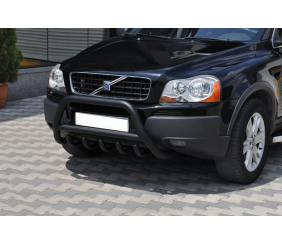 Кенгурятник WT003 Black (нерж.) для Volvo XC90 2002-2014 рр