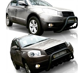 Кенгурятник WT003 Black (нерж.) для Geely Emgrand X7 2011- рр