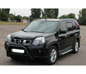 Передній захист WT003 Black (нерж) для Nissan X-trail T31 2007-2014 рр