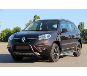 Кенгурятник WT003 Black (нерж.) для Renault Koleos 2008-2016 рр