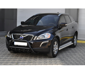 Кенгурятник WT003 Black (нерж) для Volvo XC60 2009-2017 рр
