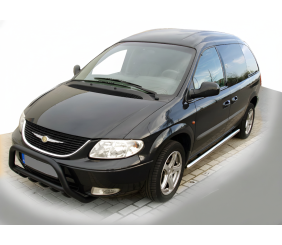 Передня дуга WT003 Black (нерж.) для Chrysler Voyager 2001-2007 рр