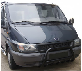 Кенгурятник WT003 Black (2000-2006, нерж.) для Ford Transit рр
