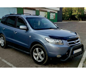 Кенгурятник WT004 Black (нерж.) для Hyundai Santa Fe 2 2006-2012 рр