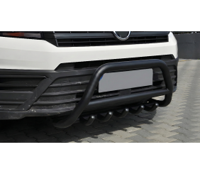 Кенгурятник WT003 Black (нерж) для Volkswagen Crafter 2016- рр