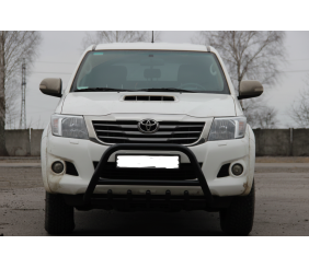 Кенгурятник WT003 Black (нерж) для Toyota Hilux 2006-2015 рр