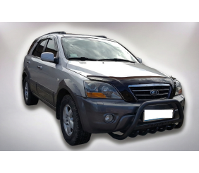 Кенгурятник WT004 Black (нерж) для Kia Sorento I BL 2002-2009 рр