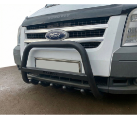 Кенгурятник WT004 Black (нерж) для Ford Transit 2000-2014 рр