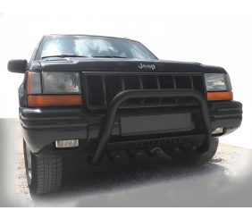 Кенгурятник WT004 Black (нерж) для Jeep Grand Cherokee WJ 1999-2004 рр